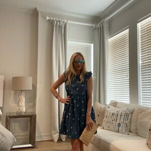 Draper James Blue Floral Dress